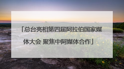 总台亮相第四届阿拉伯国家媒体大会 聚焦中阿媒体合作