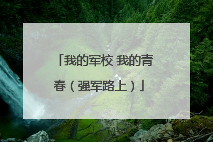 我的军校 我的青春（强军路上）