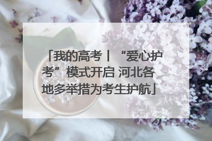 我的高考丨“爱心护考”模式开启 河北各地多举措为考生护航