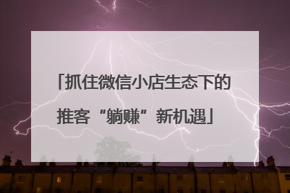 抓住微信小店生态下的推客“躺赚”新机遇