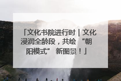 文化书院进行时｜文化浸润全龄段，共绘 “朝阳模式” 新图景！