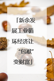 新余发展工业循环经济让“包袱”变财富