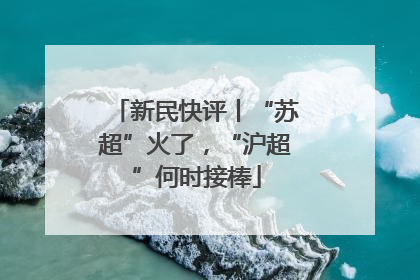 新民快评丨“苏超”火了，“沪超”何时接棒