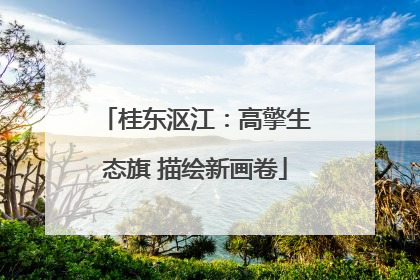 桂东沤江：高擎生态旗 描绘新画卷