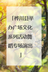 桦川县举办广场文化系列活动舞蹈专场演出