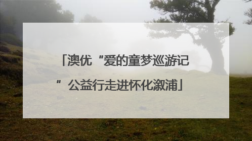 澳优“爱的童梦巡游记”公益行走进怀化溆浦