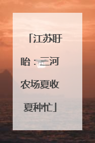 江苏盱眙：三河农场夏收夏种忙