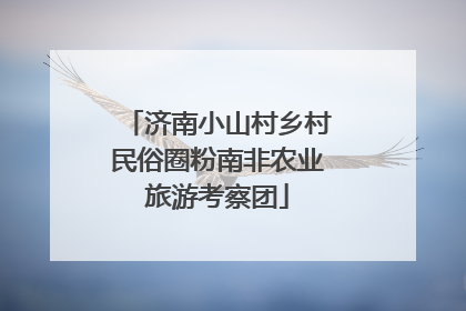 济南小山村乡村民俗圈粉南非农业旅游考察团
