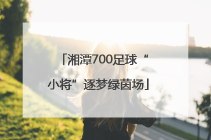 湘潭700足球“小将”逐梦绿茵场