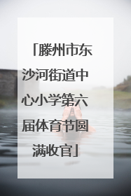 滕州市东沙河街道中心小学第六届体育节圆满收官