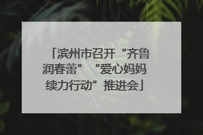 滨州市召开“齐鲁润春蕾”“爱心妈妈续力行动”推进会