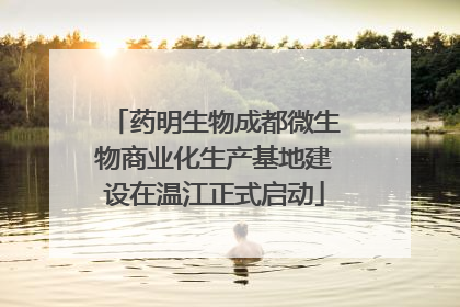药明生物成都微生物商业化生产基地建设在温江正式启动