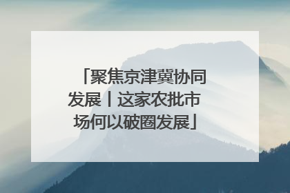 聚焦京津冀协同发展丨这家农批市场何以破圈发展