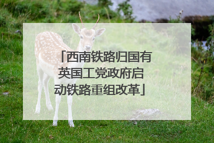 西南铁路归国有 英国工党政府启动铁路重组改革