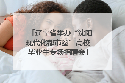 辽宁省举办“沈阳现代化都市圈”高校毕业生专场招聘会