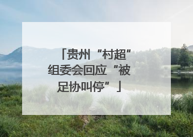 贵州“村超”组委会回应“被足协叫停”
