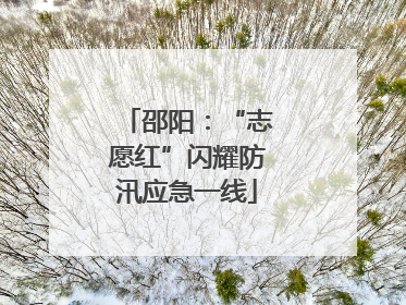邵阳：“志愿红”闪耀防汛应急一线