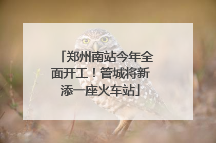 郑州南站今年全面开工！管城将新添一座火车站