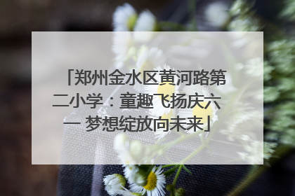 郑州金水区黄河路第二小学：童趣飞扬庆六一 梦想绽放向未来