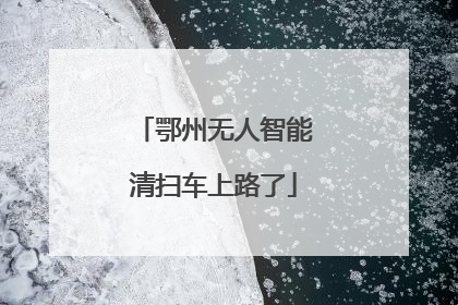 鄂州无人智能清扫车上路了