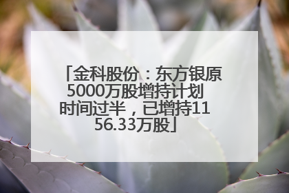 金科股份：东方银原5000万股增持计划时间过半，已增持1156.33万股