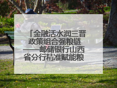 金融活水润三晋 政策组合强粮链——邮储银行山西省分行精准赋能粮食产业全景图