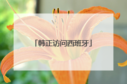 韩正访问西班牙