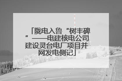 陇电入鲁“树丰碑”——电建核电公司建设灵台电厂项目并网发电侧记