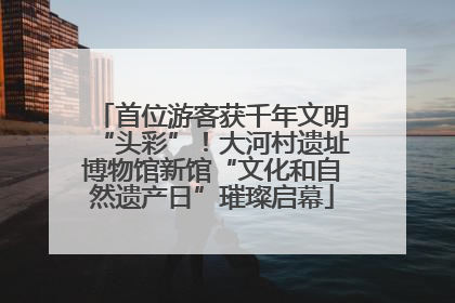 首位游客获千年文明“头彩”！大河村遗址博物馆新馆“文化和自然遗产日”璀璨启幕