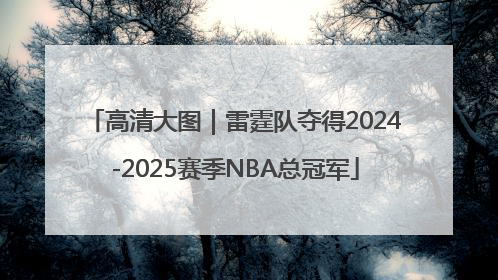 高清大图｜雷霆队夺得2024-2025赛季NBA总冠军