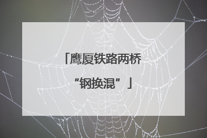 鹰厦铁路两桥“钢换混”
