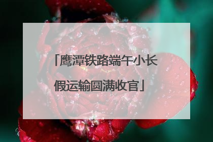 鹰潭铁路端午小长假运输圆满收官
