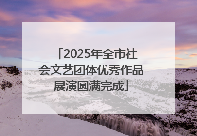 2025年全市社会文艺团体优秀作品展演圆满完成