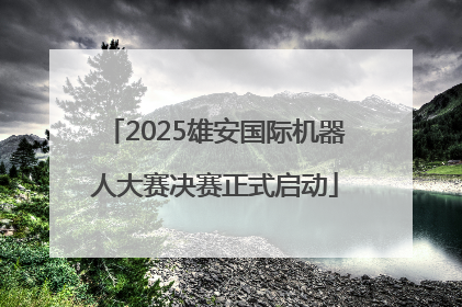 2025雄安国际机器人大赛决赛正式启动