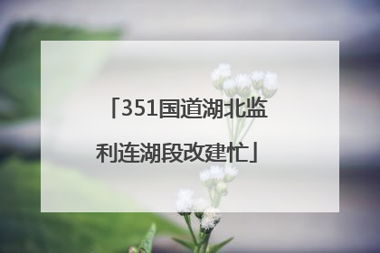 351国道湖北监利连湖段改建忙