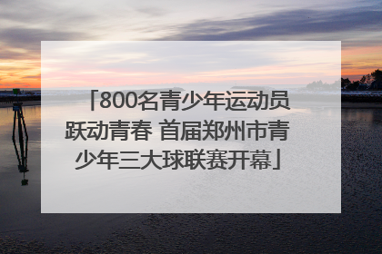 800名青少年运动员跃动青春 首届郑州市青少年三大球联赛开幕