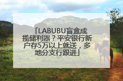 LABUBU盲盒成揽储利器？平安银行新户存5万以上就送，多地分支行跟进